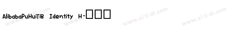 AlibabaPuHuiTiB Identity H字体转换